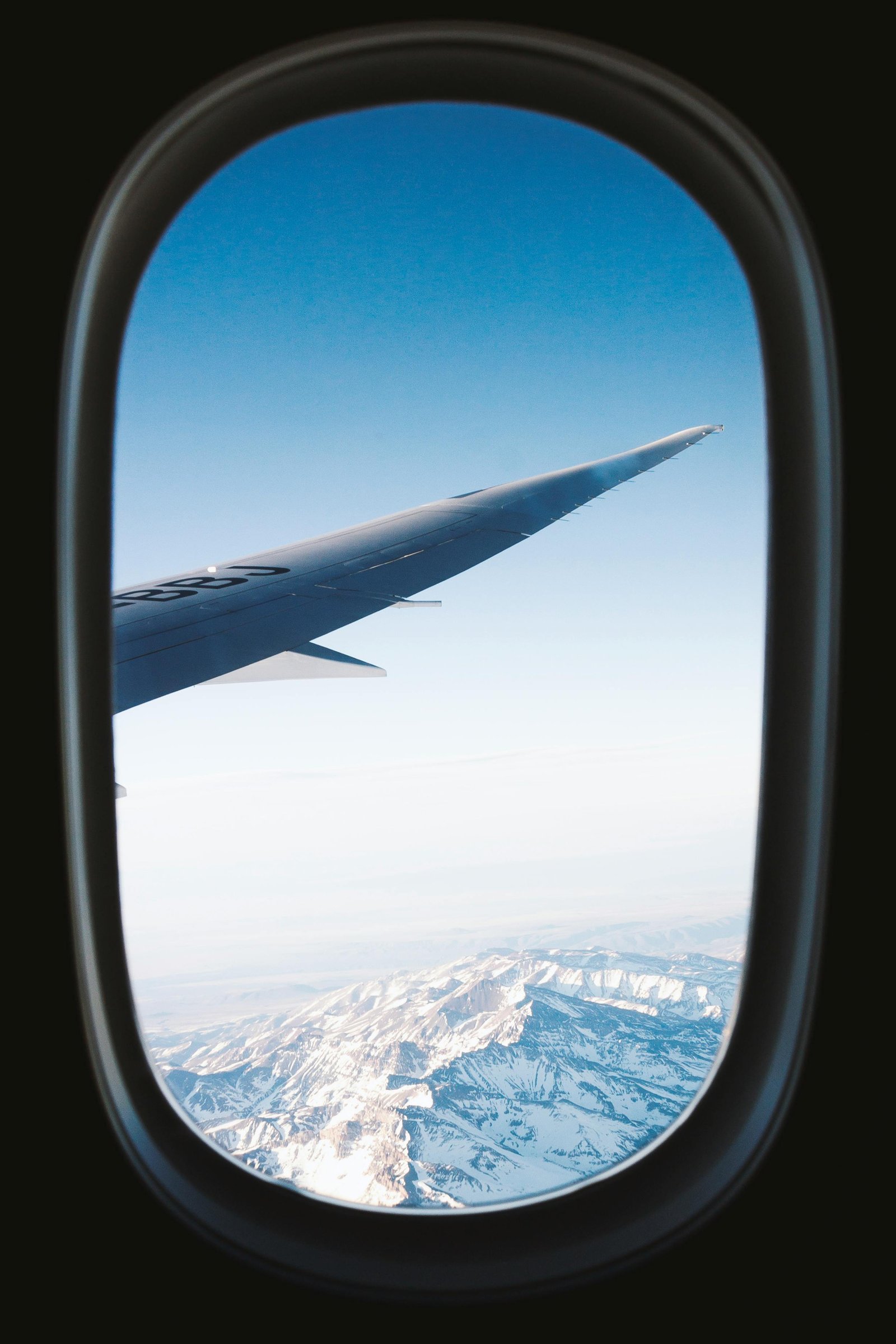 Airplane Window View